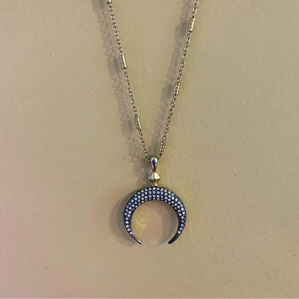Stella and dot - pavê horn necklace - reversible!